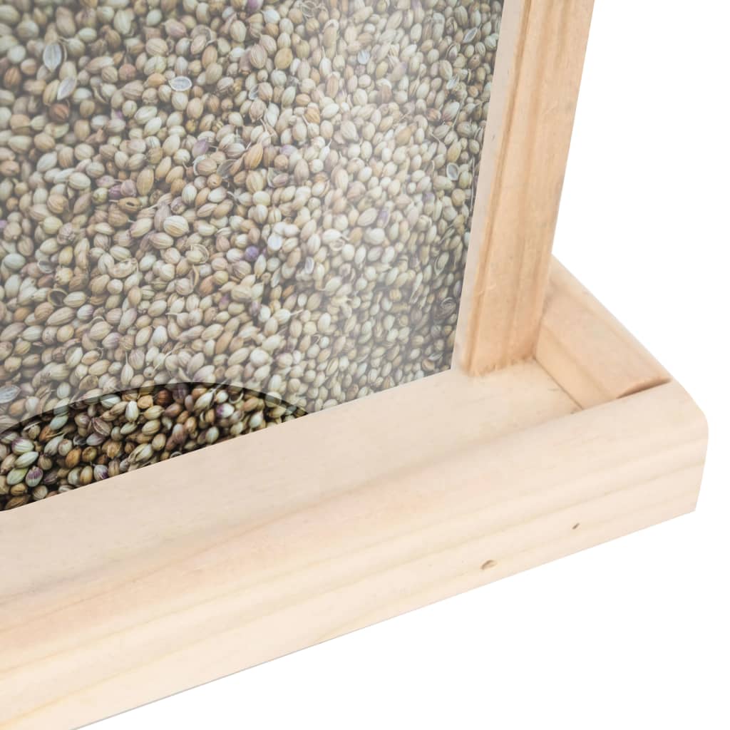Mangiatoie per Uccelli 4 pz in Legno di Abete