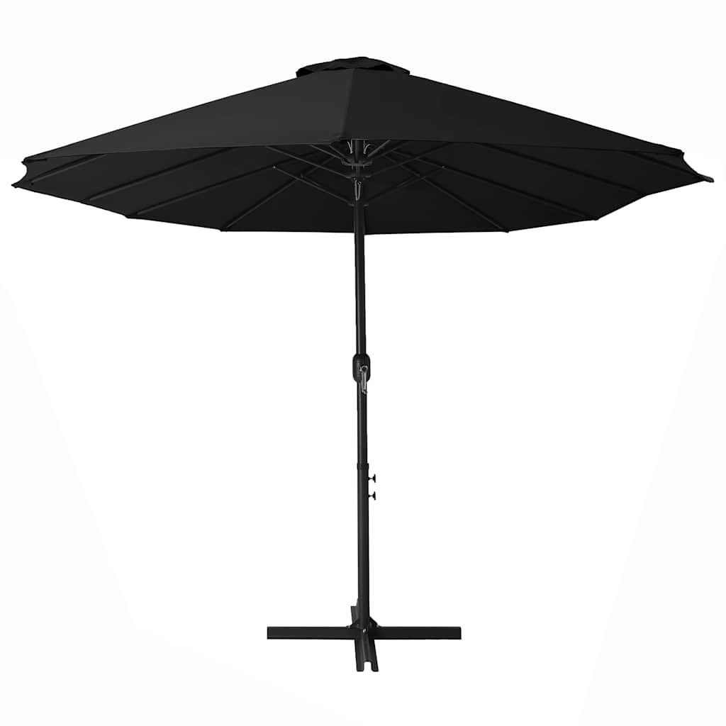 Ombrellone da Esterni Palo in Alluminio 460x270cm Nero