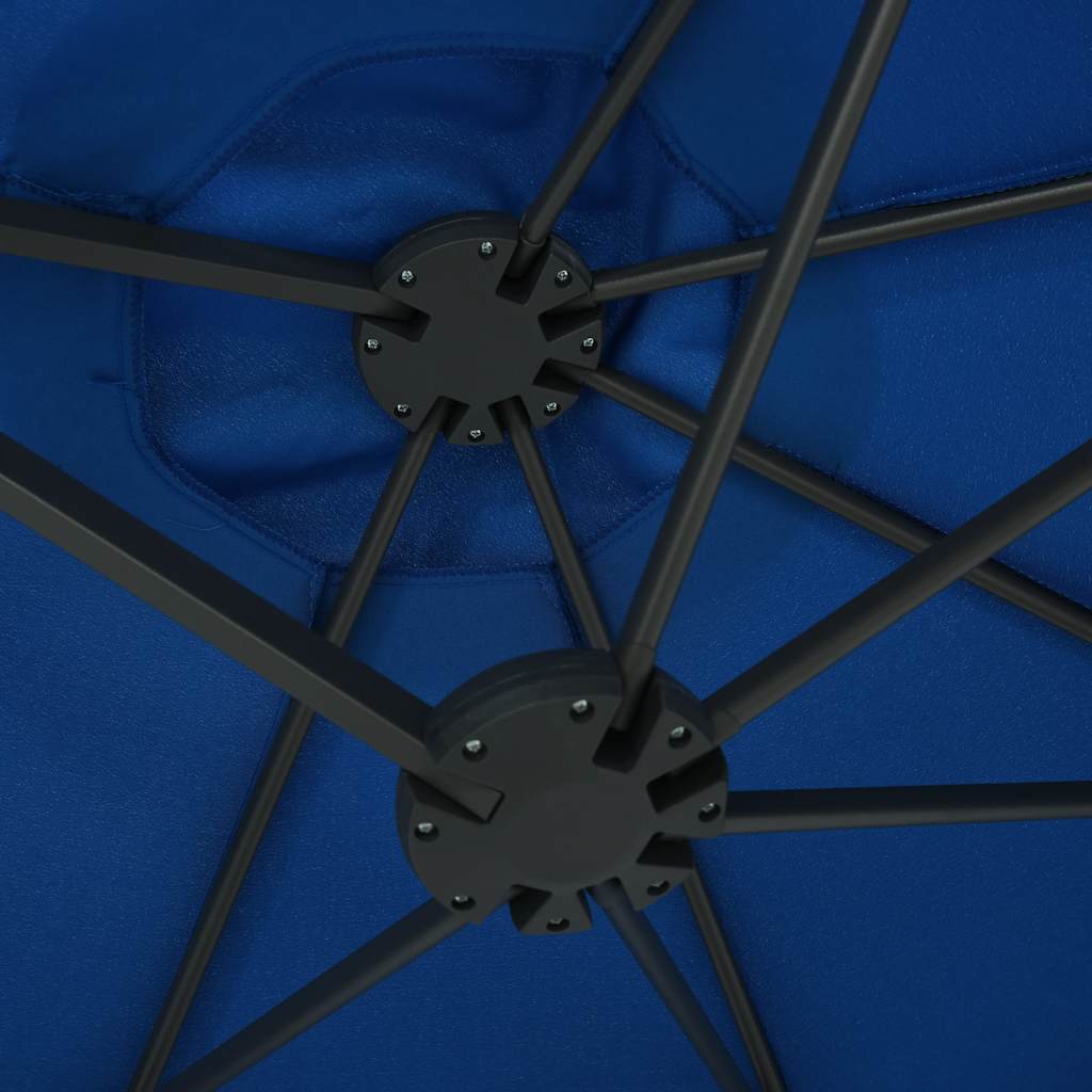 Ombrellone da Esterni Palo in Alluminio 460x270cm Blu