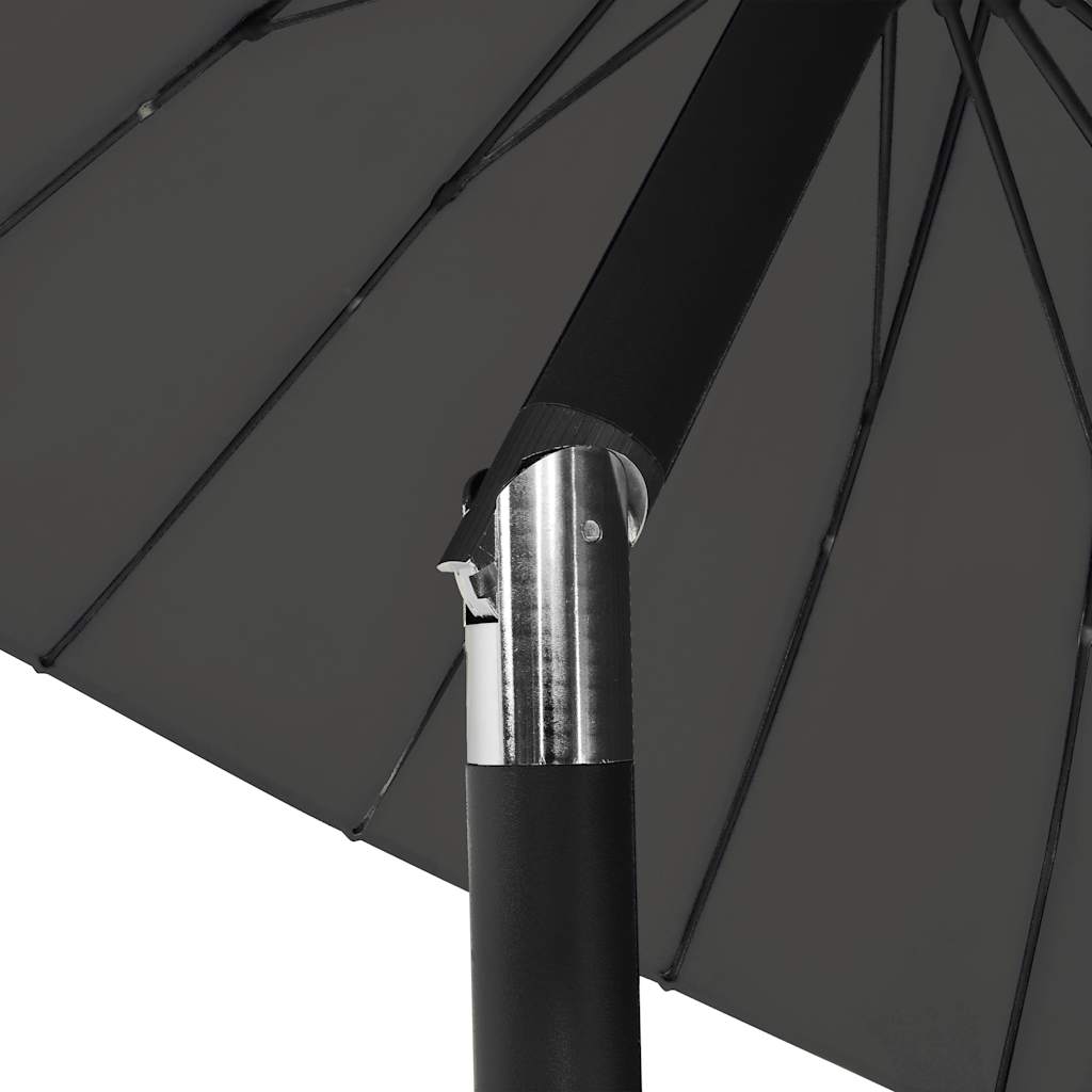 Ombrellone da Esterni con Palo in Alluminio 250 cm Antracite