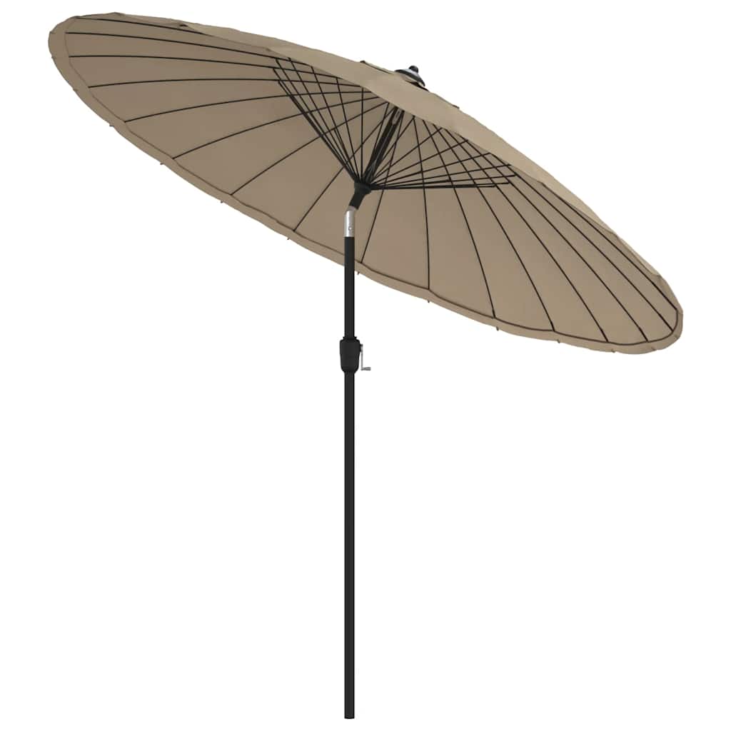 Ombrellone da Esterni con Palo in Alluminio 250 cm Grigio Talpa