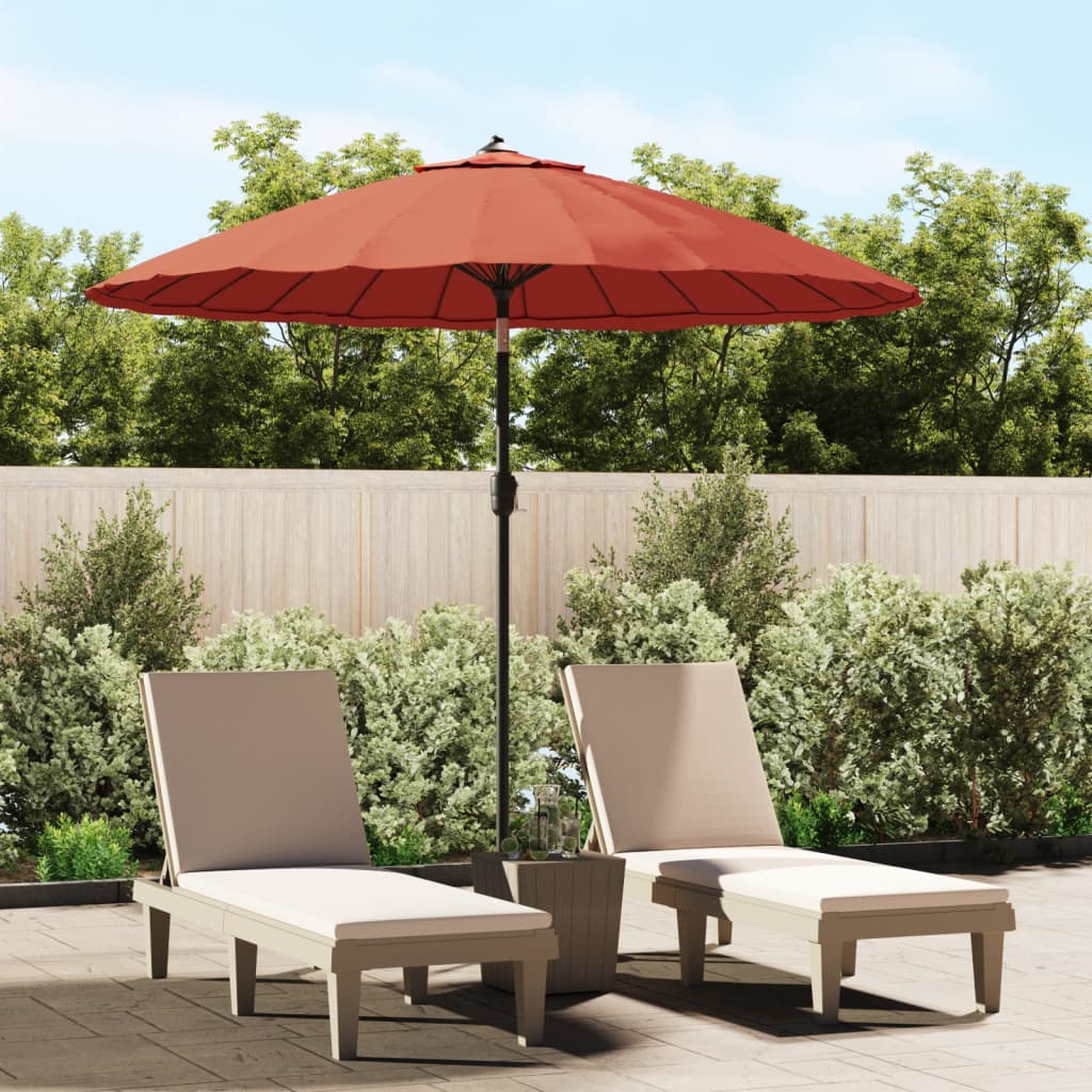 Ombrellone da Esterni Palo in Alluminio 250 cm Terracotta