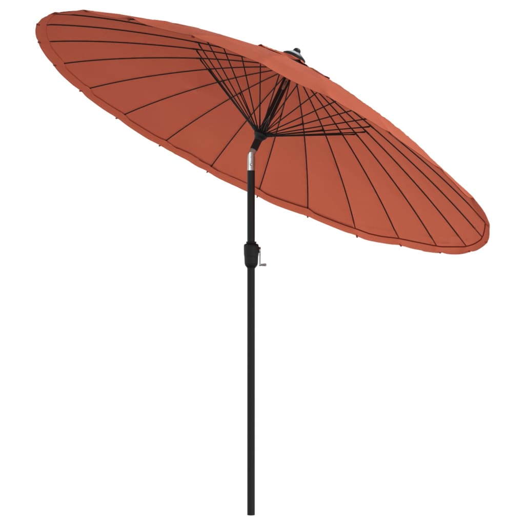 Ombrellone da Esterni Palo in Alluminio 250 cm Terracotta