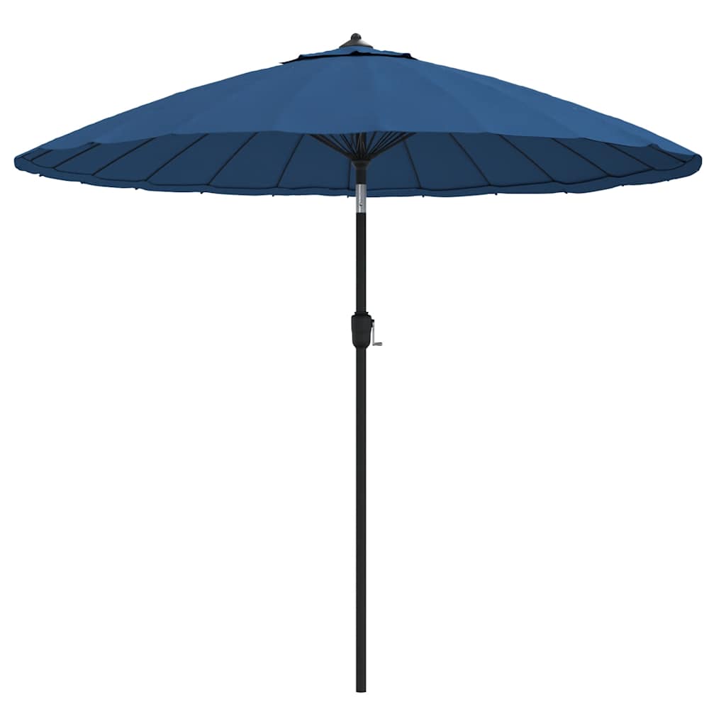 Ombrellone da Giardino con Palo in Alluminio 250 cm Azzurro