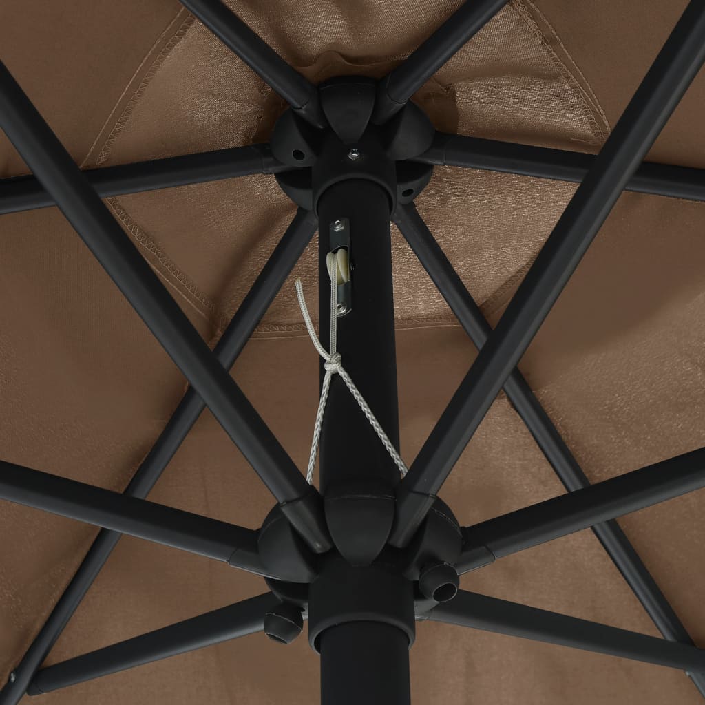 Ombrellone da Esterni con Palo in Alluminio 270x246 cm Talpa