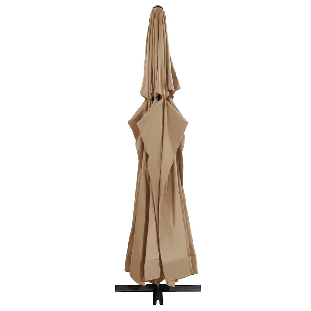 Ombrellone da Giardino con Palo in Alluminio 600 cm Tortora