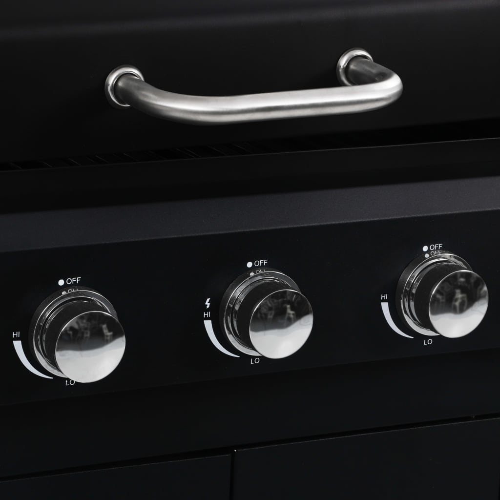 Barbecue Combinato Carbone e Gas 3 Fuochi