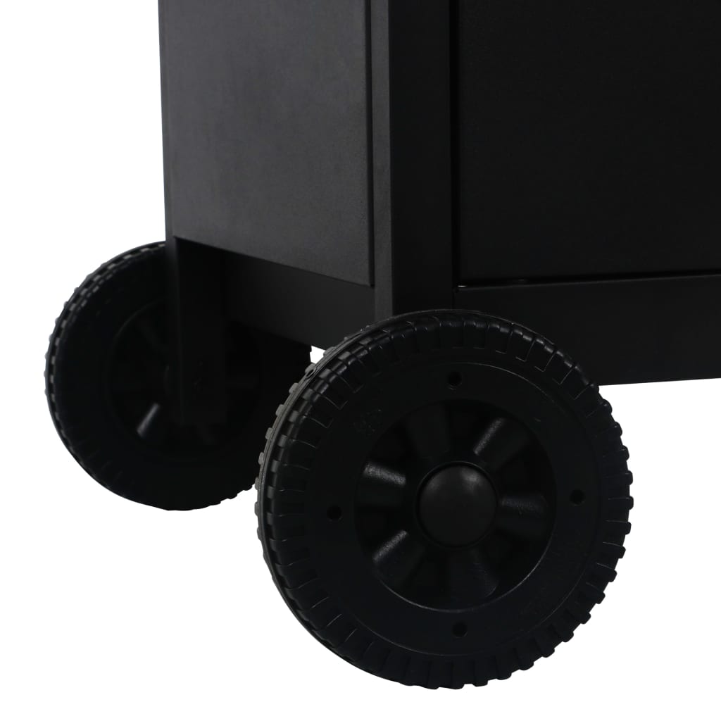 Barbecue Combinato Carbone e Gas 3 Fuochi