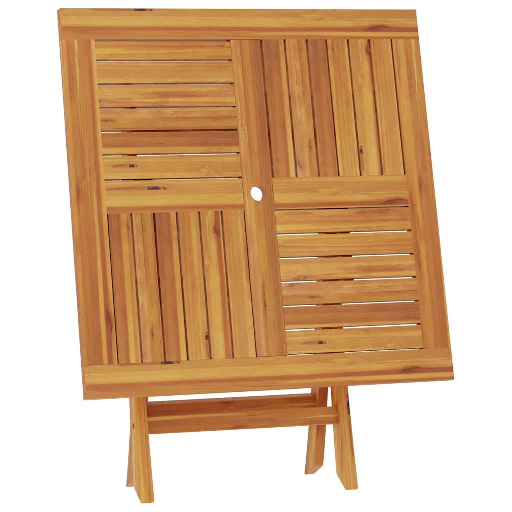 Tavolo da Giardino Pieghevole 85x85x76cm Legno Massello di Teak