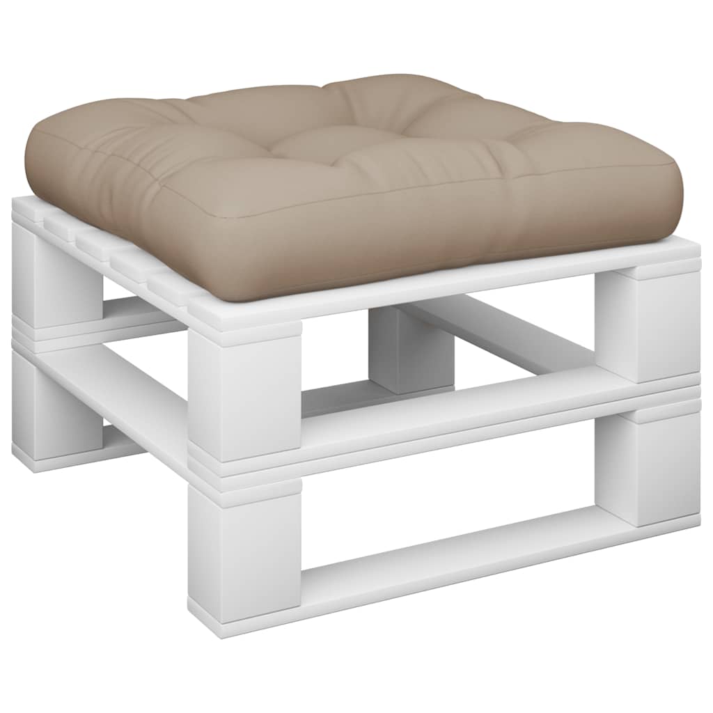 Cuscino per Pallet Tortora 60x61,5x10 cm in Tessuto