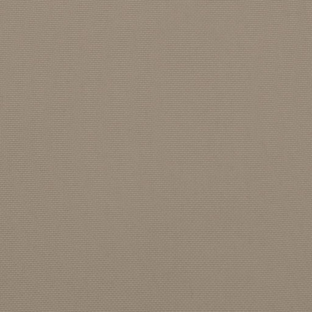 Cuscini per Sedie Alte 2 pz Tortora 120x50x3 cm in Tessuto