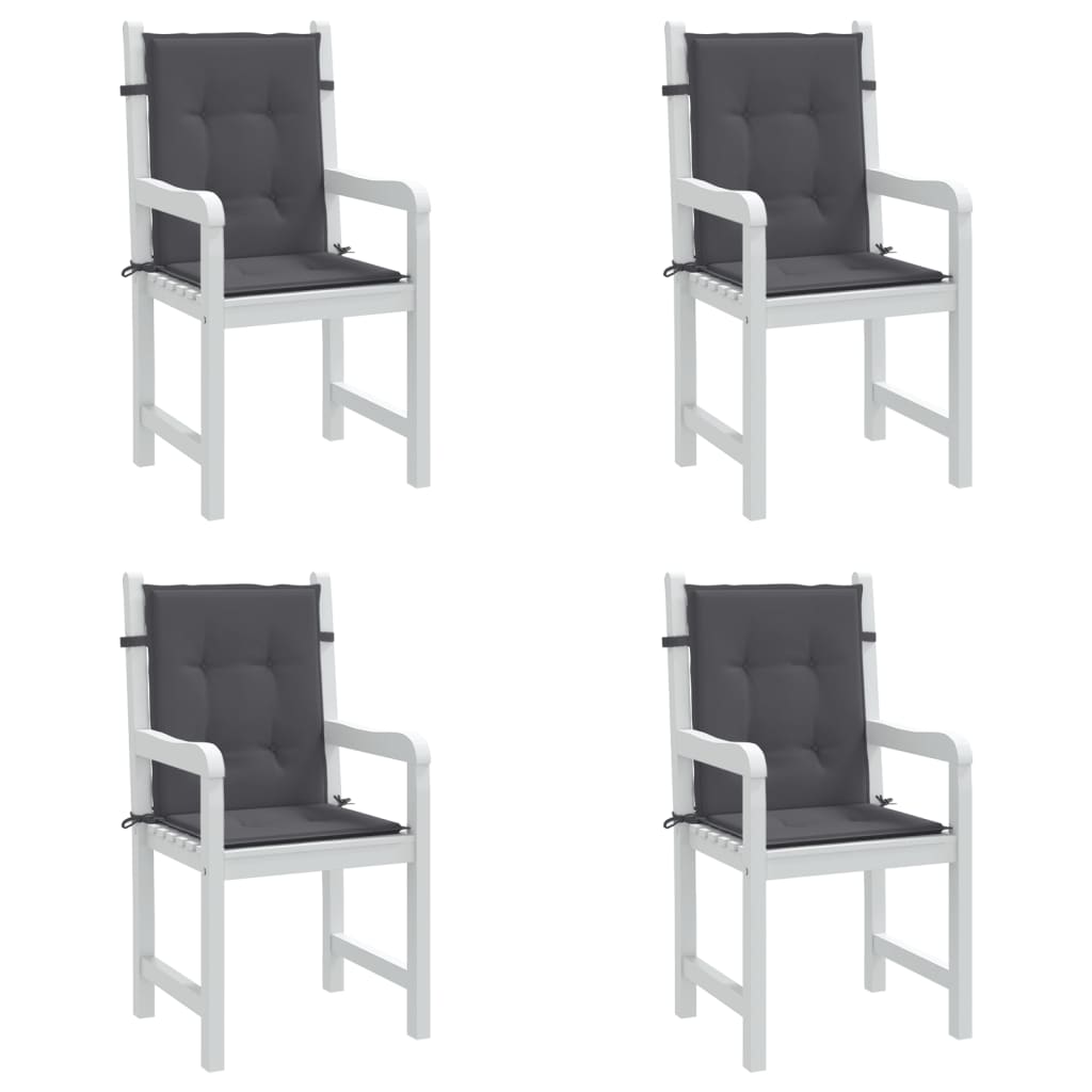 Cuscini per sedie da giardino Antracite 100 x 50 x 3 cm