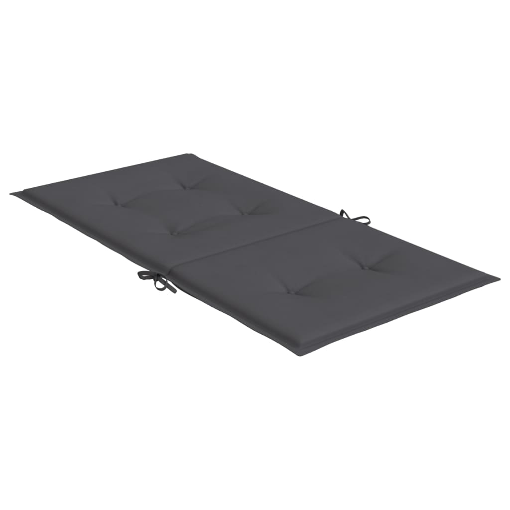 Cuscini per sedie da giardino Antracite 100 x 50 x 3 cm