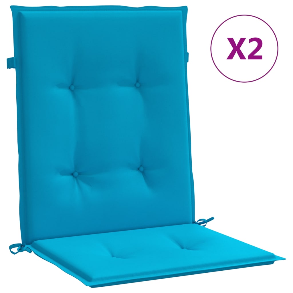 Cuscini per sedie da giardino 2 pz Tessuto Oxford Blu