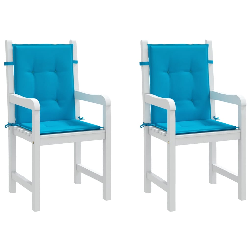 Cuscini per sedie da giardino 2 pz Tessuto Oxford Blu