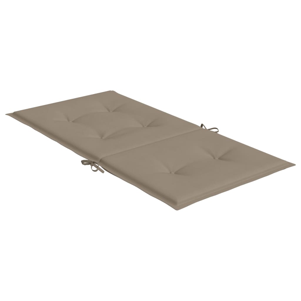 Cuscini per sedie da giardino 4 pz Tortora 100 x 50 x 3 cm