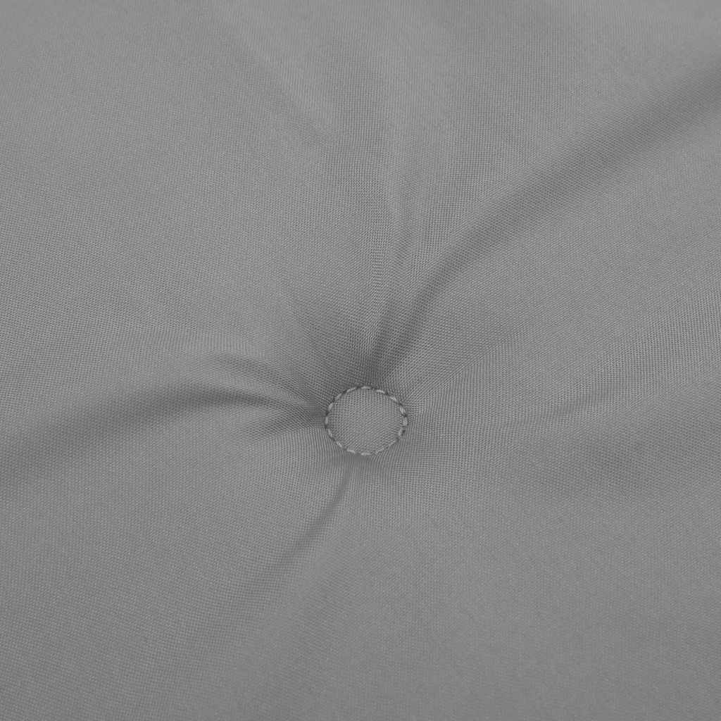 Cuscini per Sedia 4 pz Grigi 40x40x3 cm in Tessuto Oxford