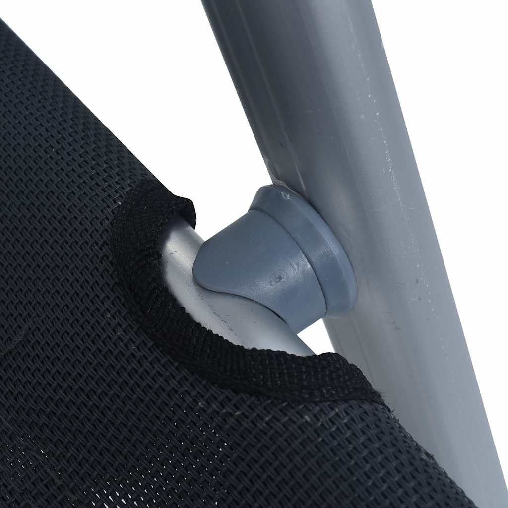 Sedie da Giardino Reclinabili 2 pz in Alluminio Grigie