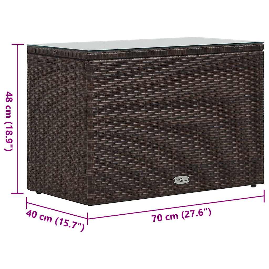 Set Divani da Giardino 5 pz con Cuscini in Polyrattan Marrone