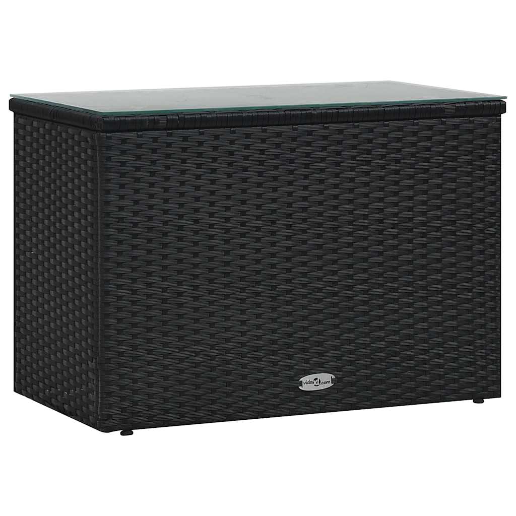Set Divani da Giardino 5 pz con Cuscini in Polyrattan Nero