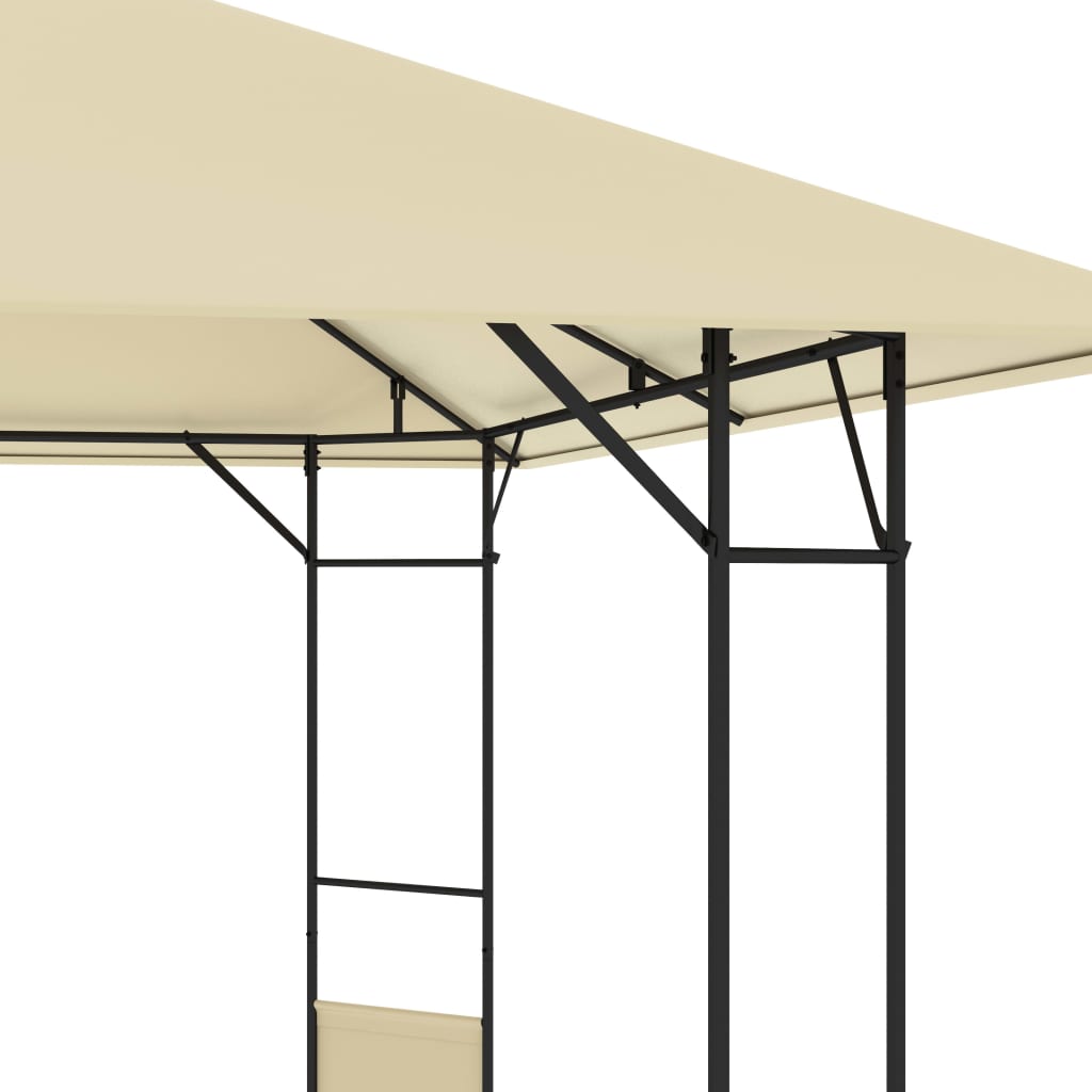 Gazebo da Giardino 3x3x2,6 m Crema 160 g/m²
