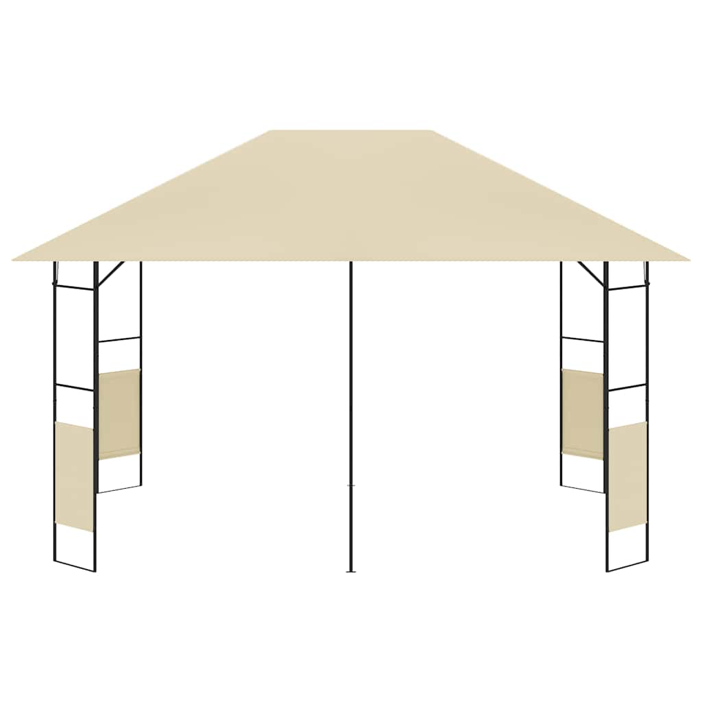 Gazebo da Giardino 4x3 m Crema 160 g/m²