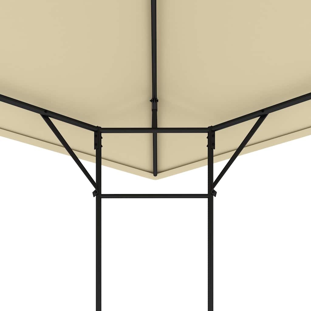 Gazebo da Giardino 4x3 m Crema 160 g/m²