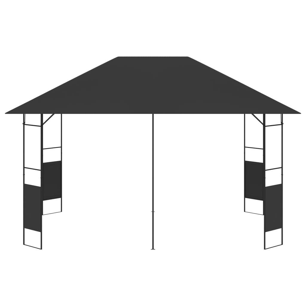 Gazebo da Giardino 4x3 m Antracite 160 g/m²