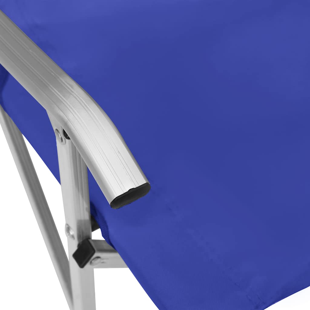 Sedie da Campeggio Pieghevoli 2 pz Blu