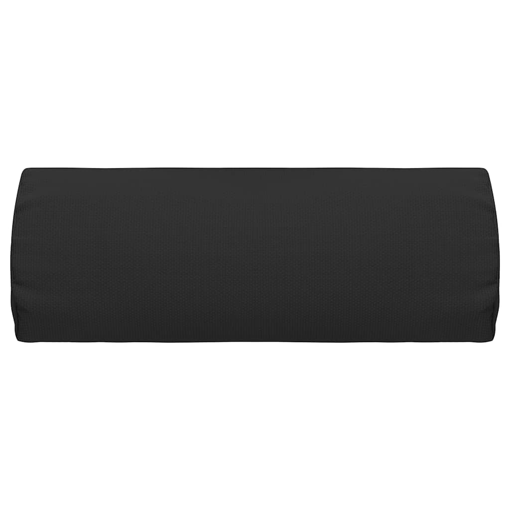 Poggiatesta per Sdraio Nero 40x7,5x15 cm in Textilene