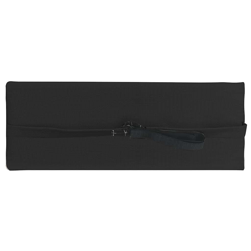 Poggiatesta per Sdraio Nero 40x7,5x15 cm in Textilene