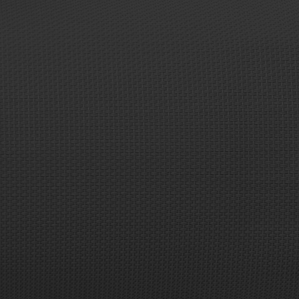 Poggiatesta per Sdraio Nero 40x7,5x15 cm in Textilene