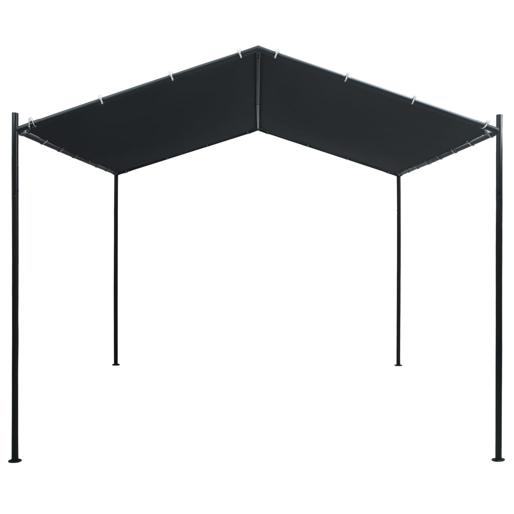 Gazebo Padiglione Tenda Tettoia 3x3 m in Acciaio Antracite