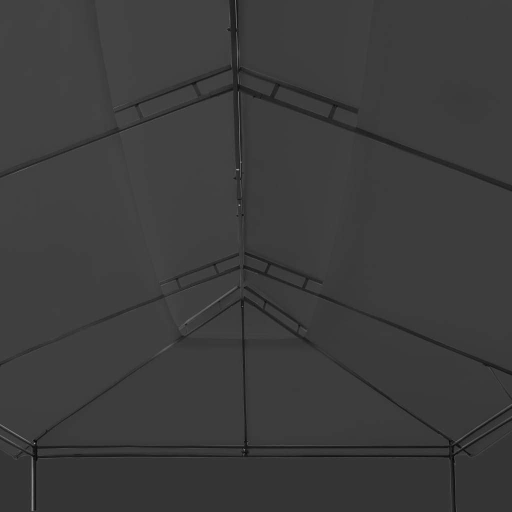 Gazebo con Tende 600x298x270 cm Antracite