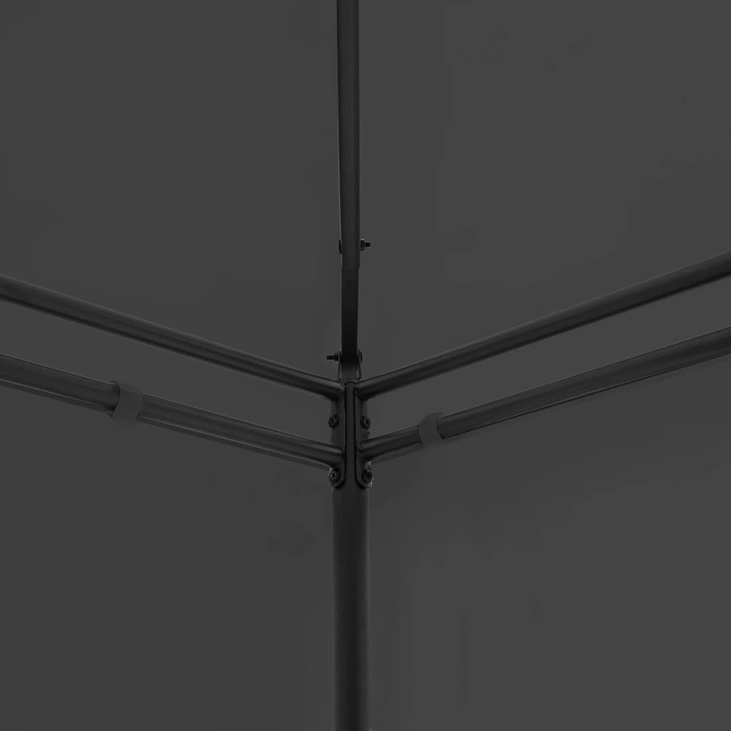Gazebo con Tende 600x298x270 cm Antracite