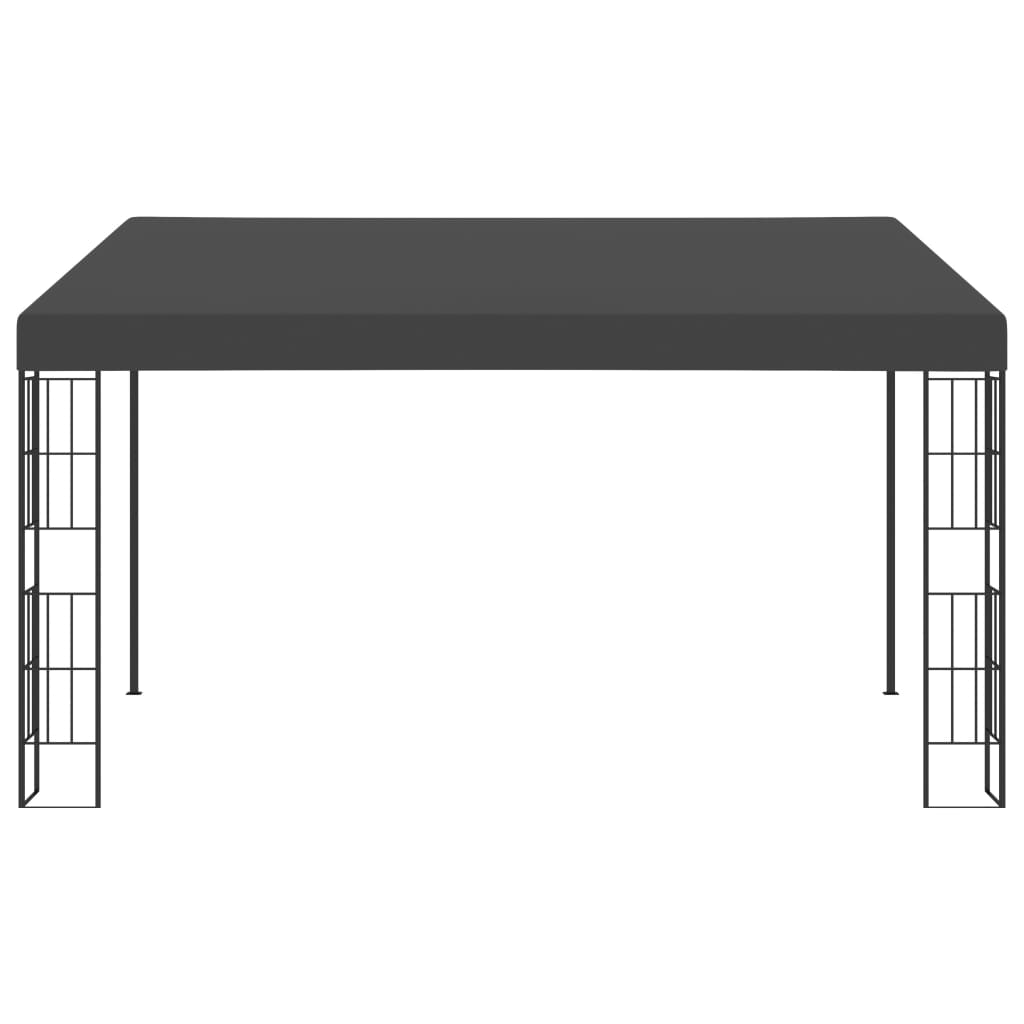 Gazebo a Parete 3x4 m Antracite in Tessuto