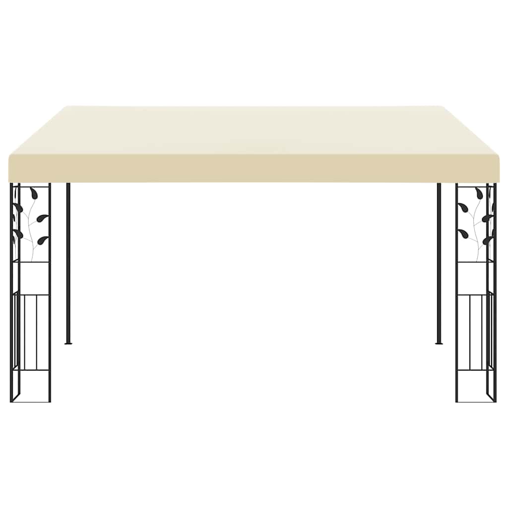 Gazebo a Parete 4x3x2,5 m Crema