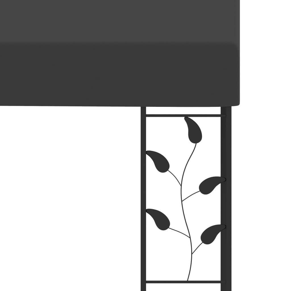 Gazebo a Parete 6x3x2,5 m Antracite