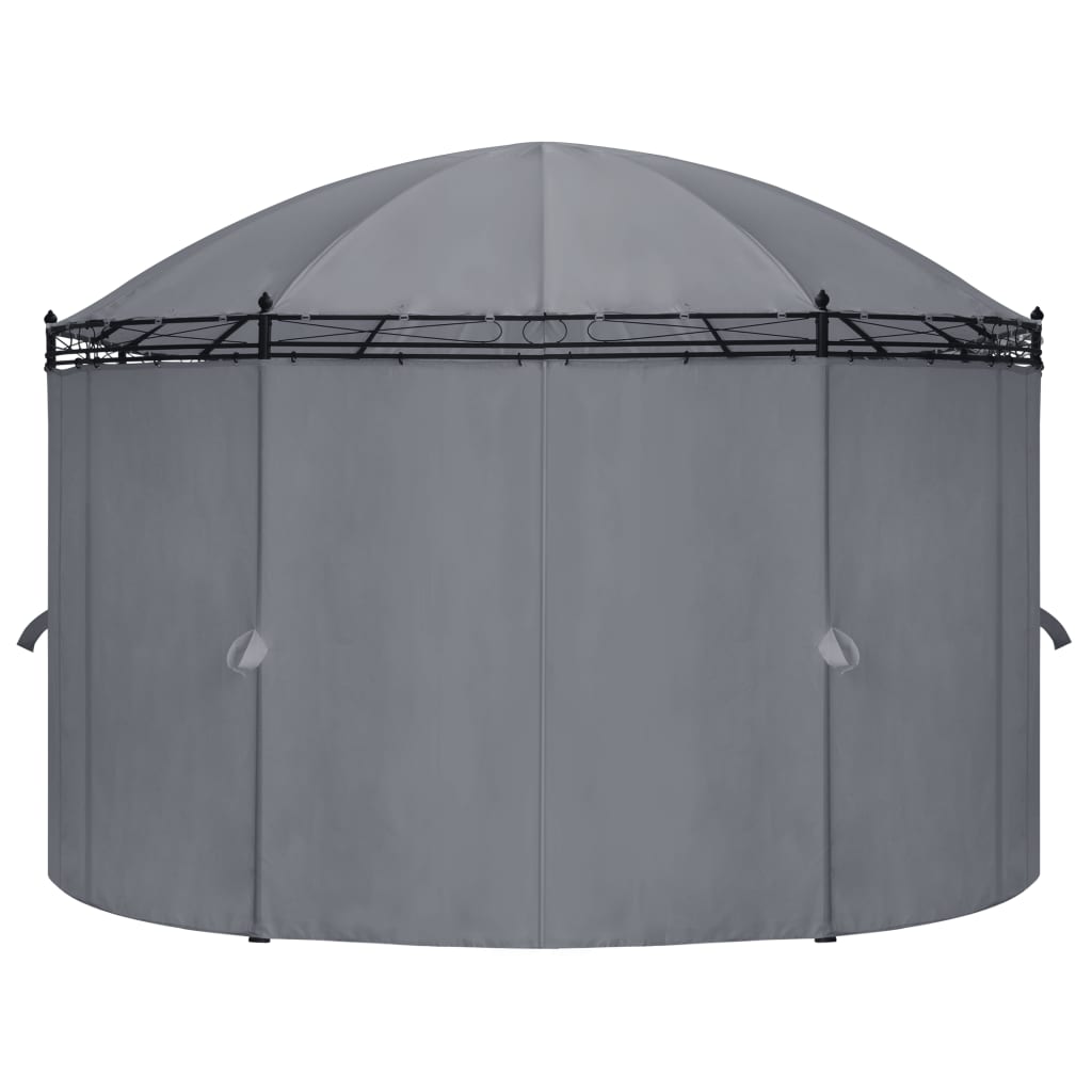 Gazebo con Tende 520x349x255 cm Antracite