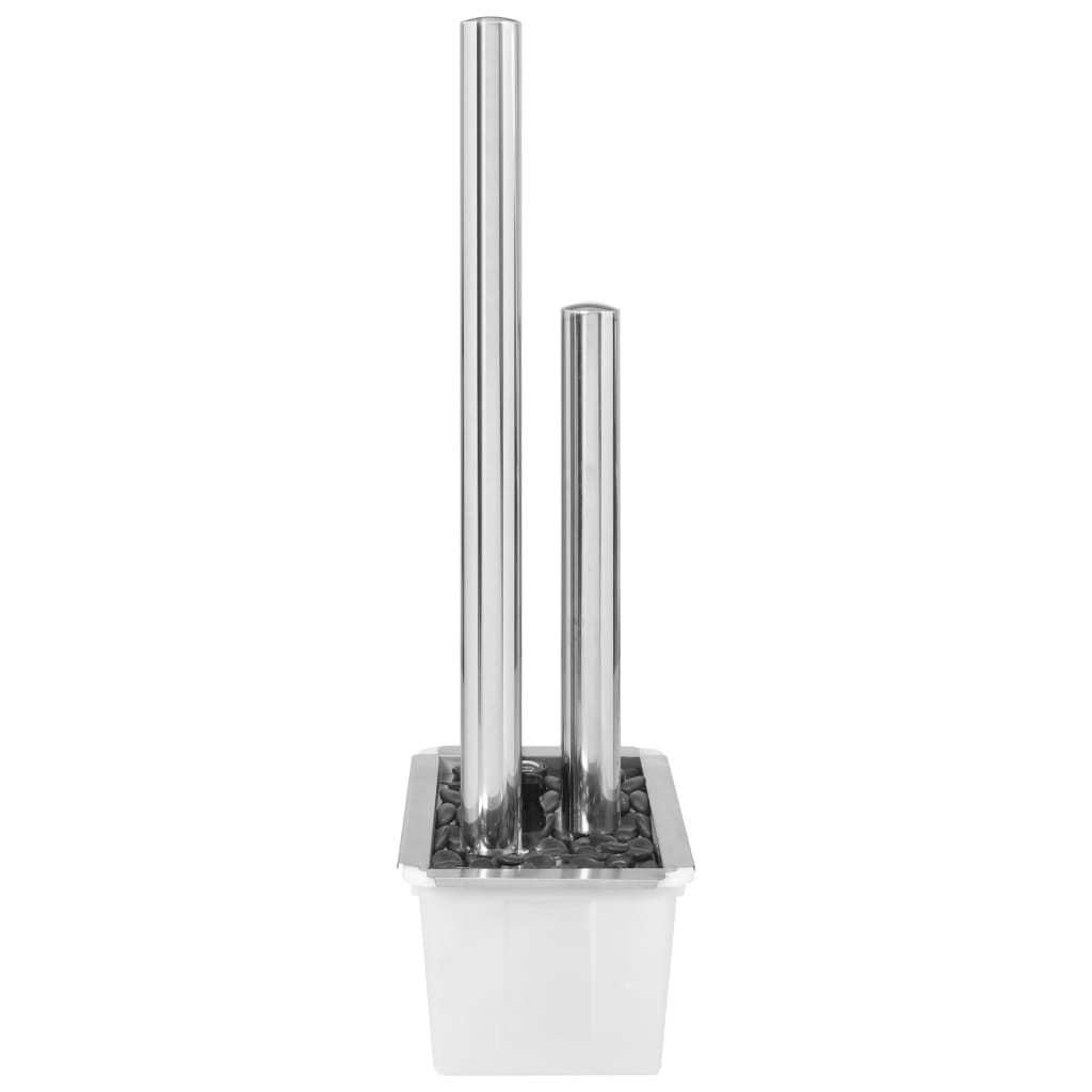 Fontana da Giardino Argento 48x34x123 cm in Acciaio Inox