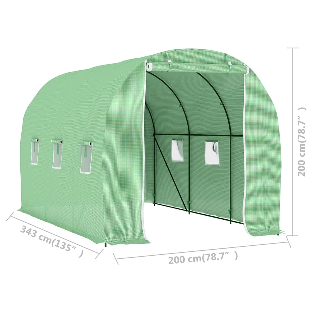 6,86 m² 3,43x2x2 m