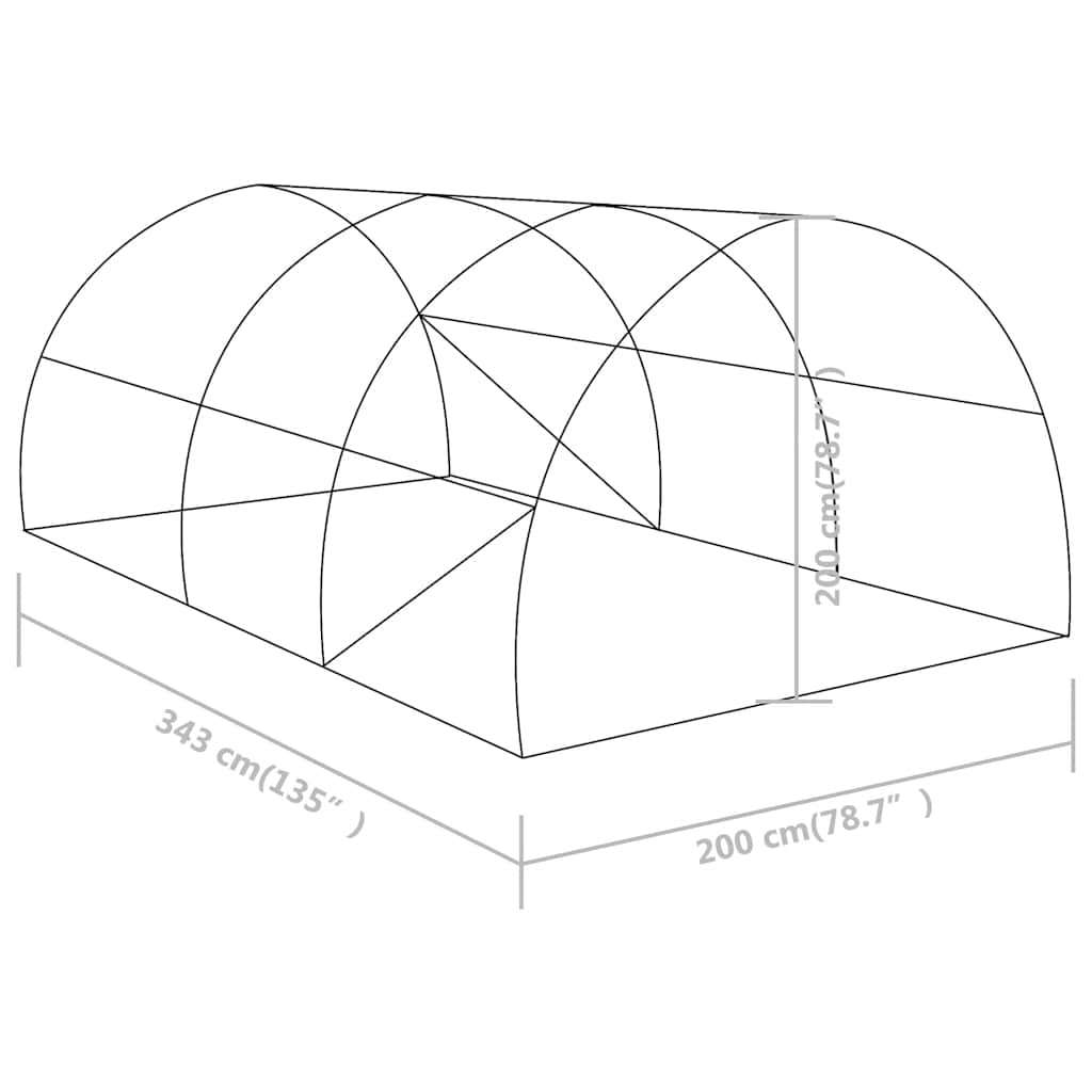 6,86 m² 3,43x2x2 m