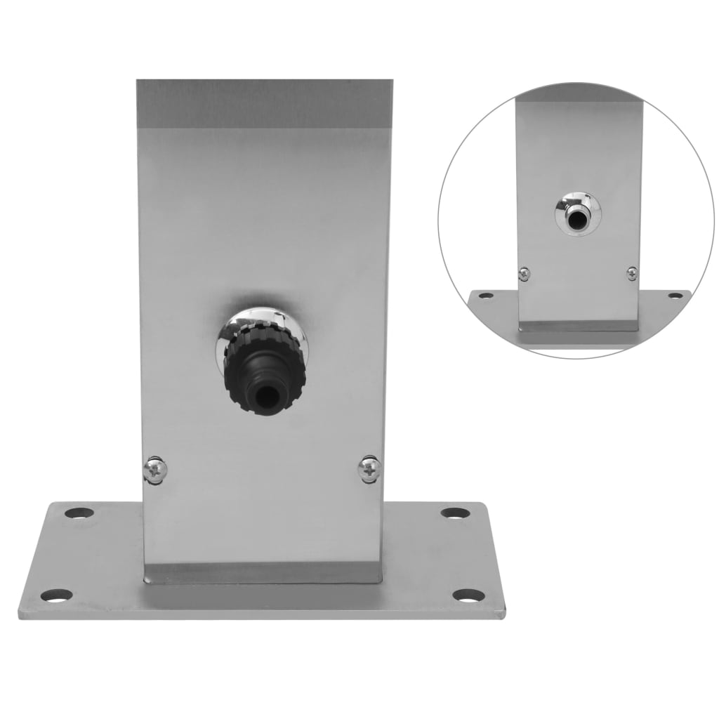 Doccia da Giardino in Acciaio Inox a Doppio Getto
