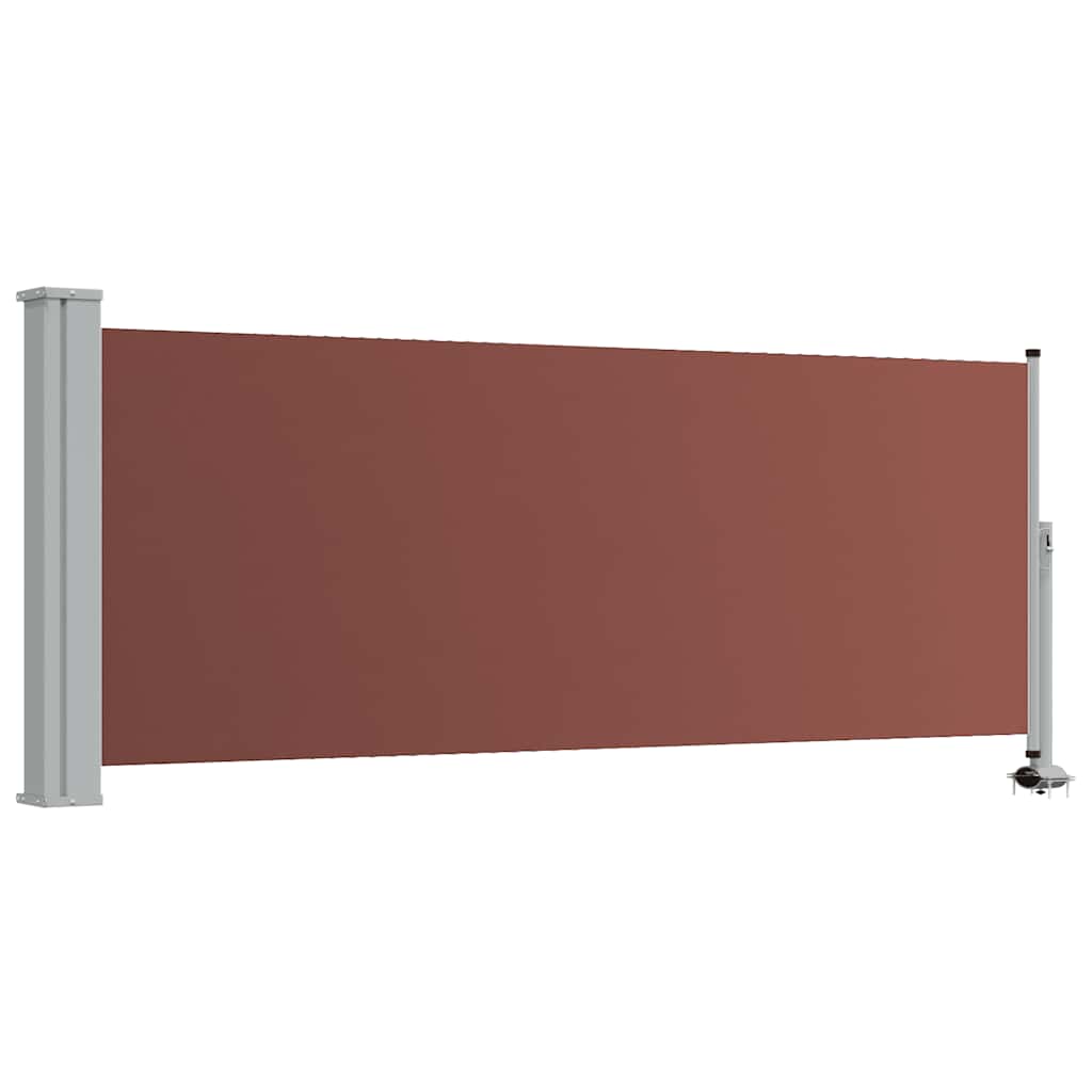 Tenda Laterale Retrattile per Patio 100x300 cm Marrone