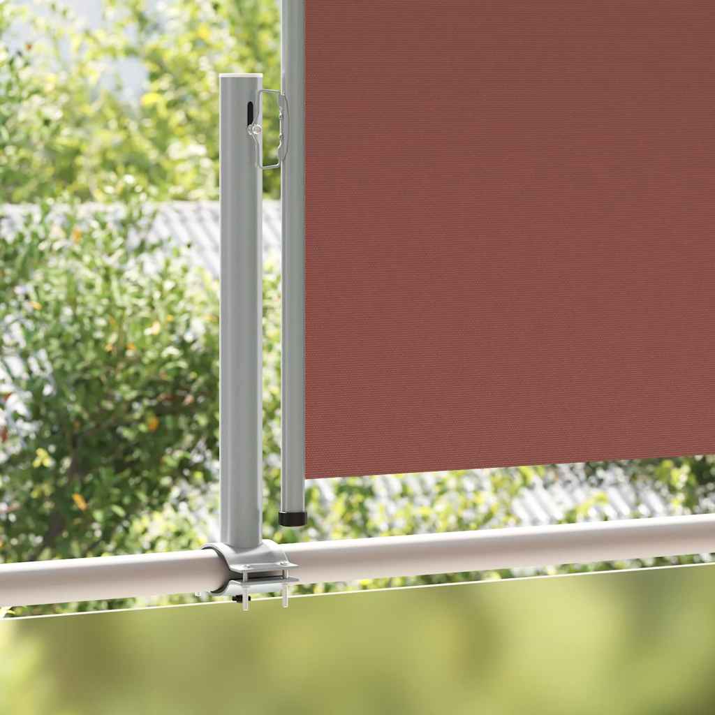 Tenda Laterale Retrattile per Patio 100x300 cm Marrone