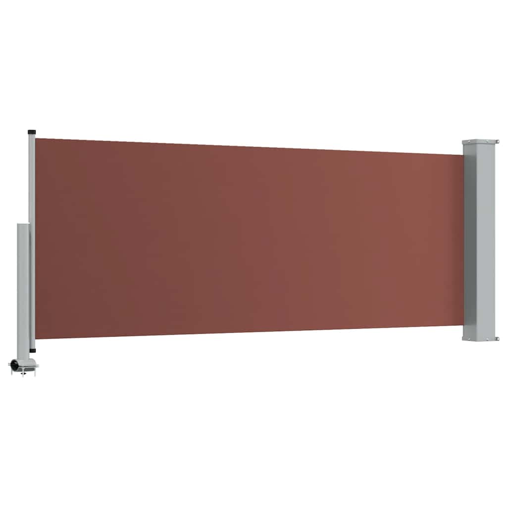 Tenda Laterale Retrattile per Patio 100x300 cm Marrone