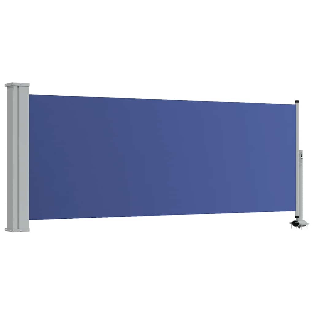 Tenda Laterale Retrattile per Patio 100x300 cm Blu