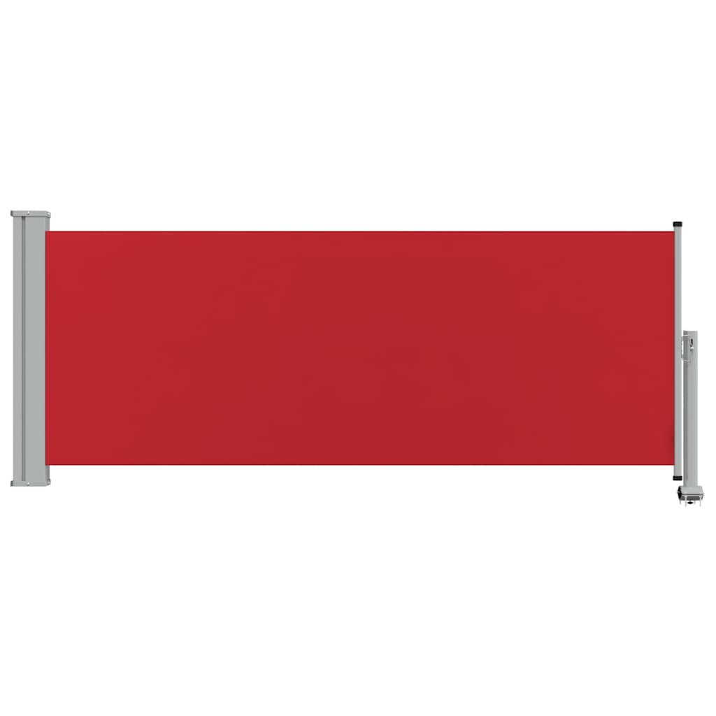 Tenda Laterale Retrattile per Patio 100x300 cm Rossa