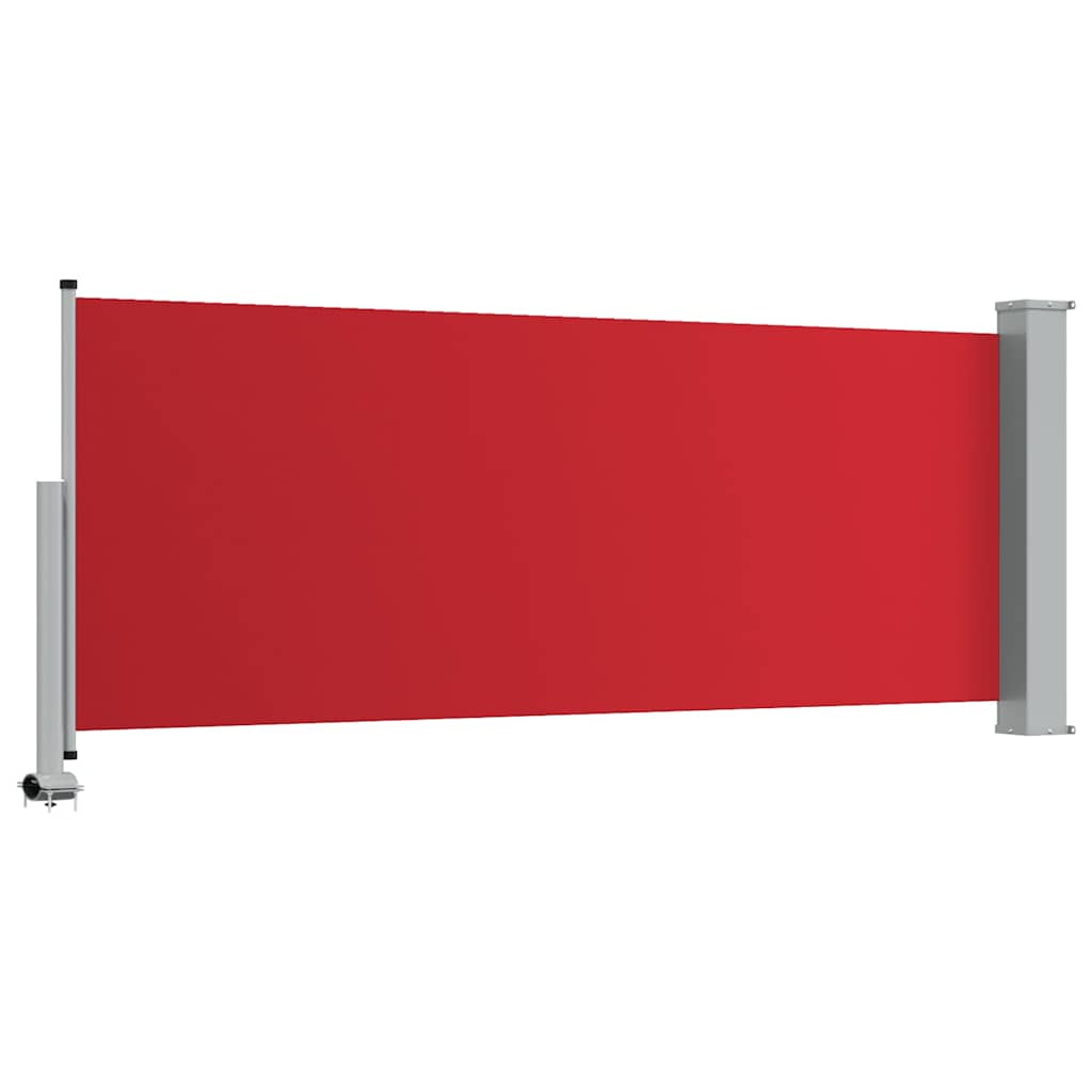 Tenda Laterale Retrattile per Patio 100x300 cm Rossa