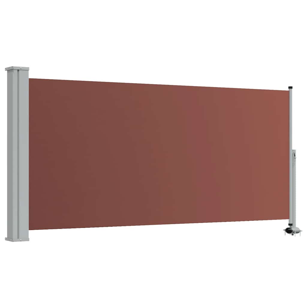 Tenda Laterale Retrattile per Patio 120x300 cm Marrone